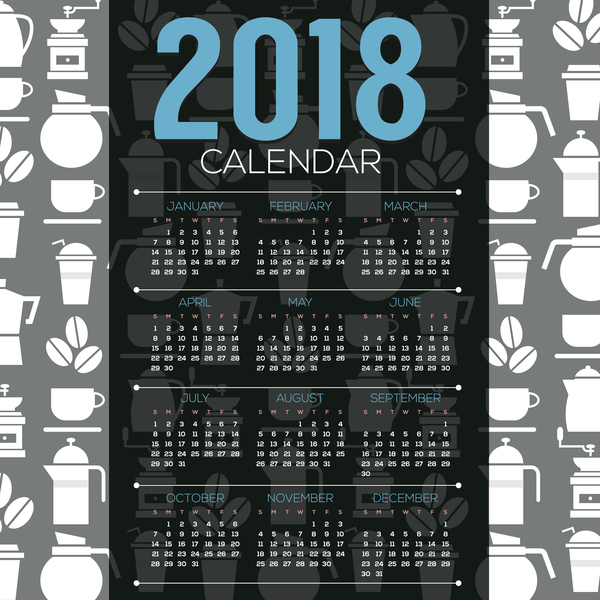 coffee calendar 2018 