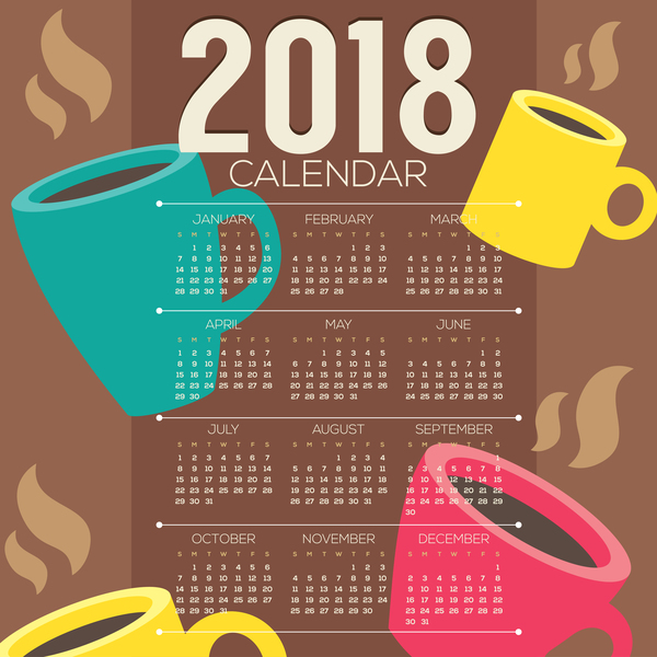 coffee calendar 2018 