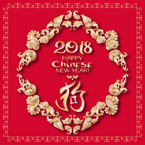 year new dog chinese 2018 