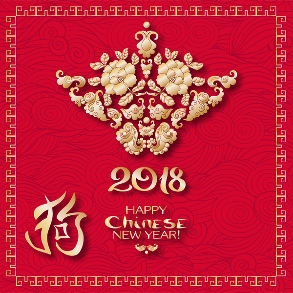 year new dog chinese 2018 