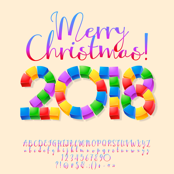 number christmas alphabet 2018 