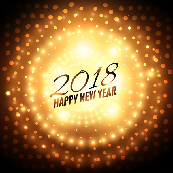 year new light happy dot 2018 