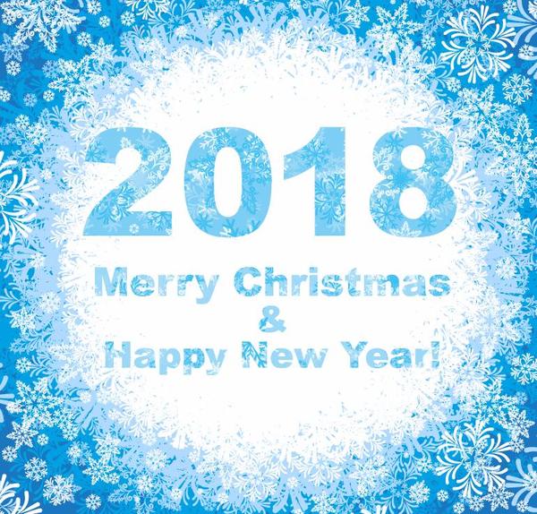 year snowflake new christmas 2018 
