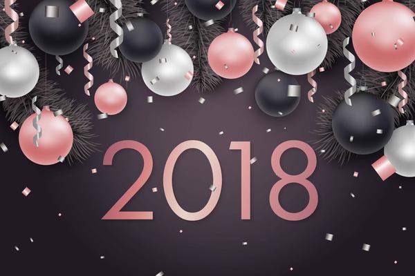 year new festival dark confetti 2018 