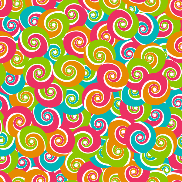 seamless pattern colored circles 