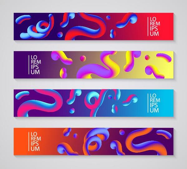 dynamic banners abstract 