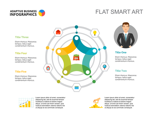 infographic flat business adaptive 