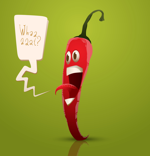 red pepper cartoon angry 