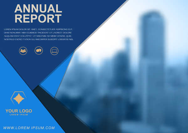 report cover brochure Annual  