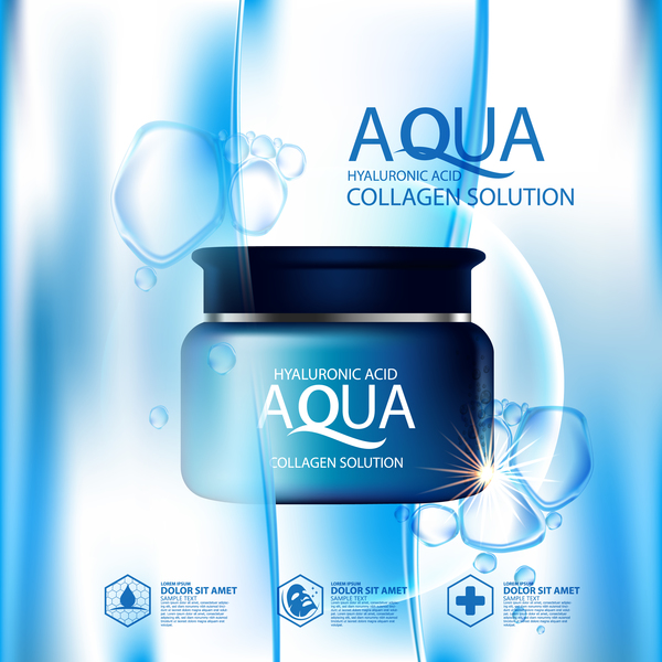 poster cosmetic aqua advertising 