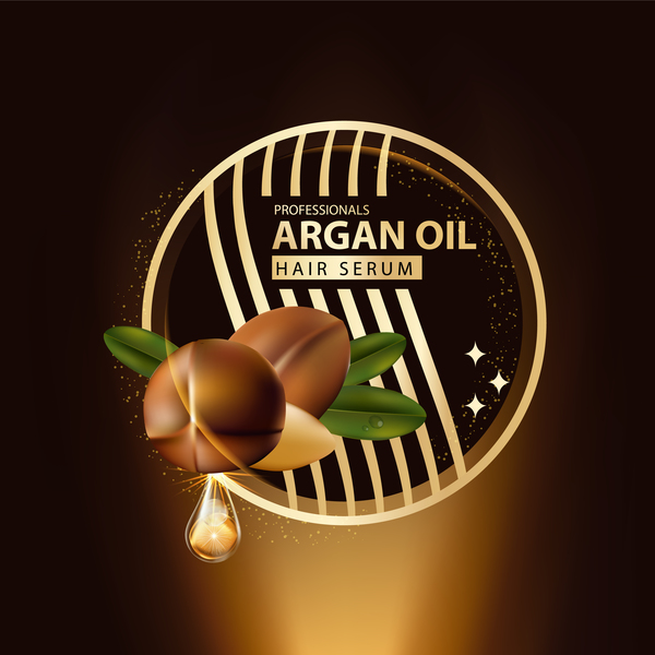 serum poster oil hair argan 