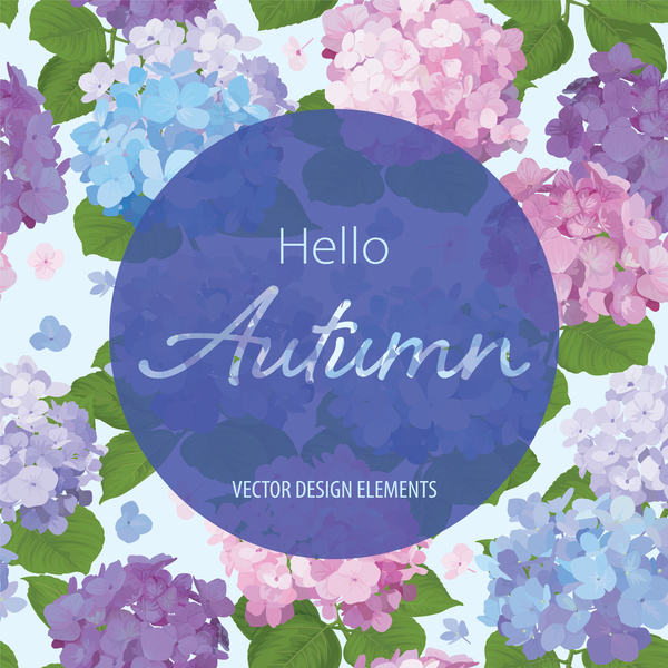 Autumn flower cards template vector 03 - WeLoveSoLo
