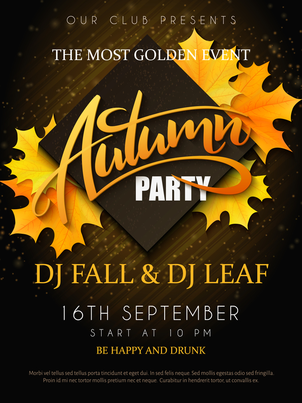 party flyer autumn 