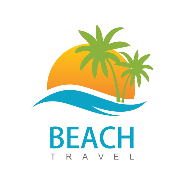 travel logo beach 