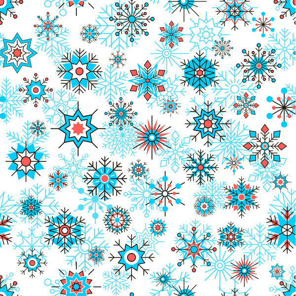 snowflake seamless pattern decorative Beautifule 