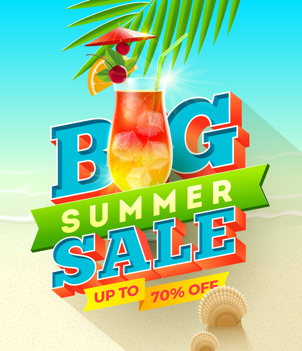 summer sale poster creative big 