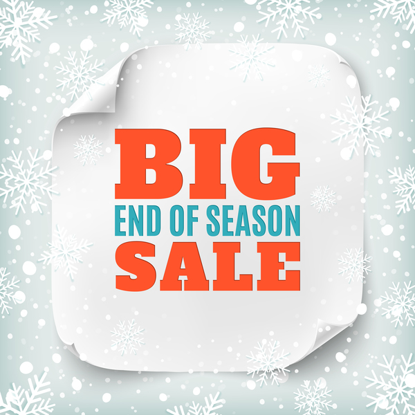 snow sale poster christmas big 