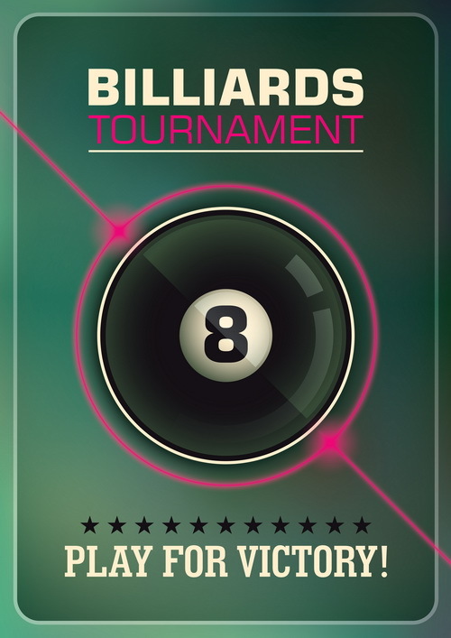 tournament poster billiards 