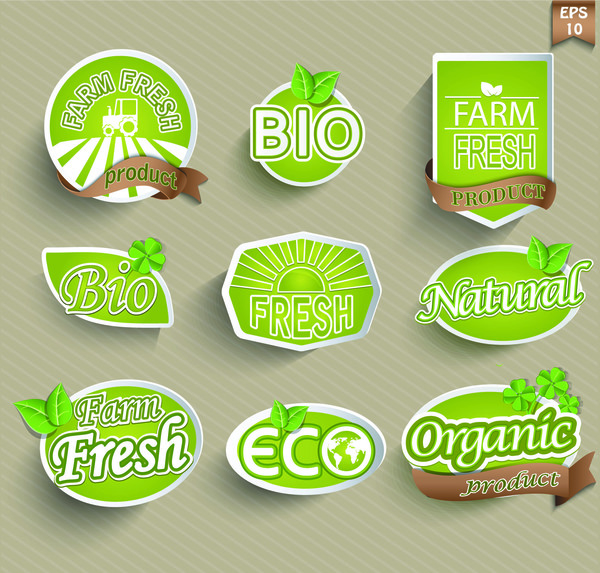 sticker labels fresh bio 
