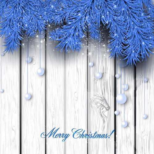 pine needles christmas blue 