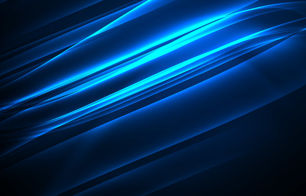 Polar lights blue abstract 