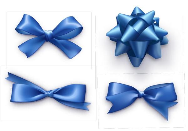 ribbon bows blue 