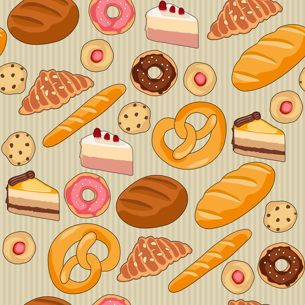 seamless pattern breads 