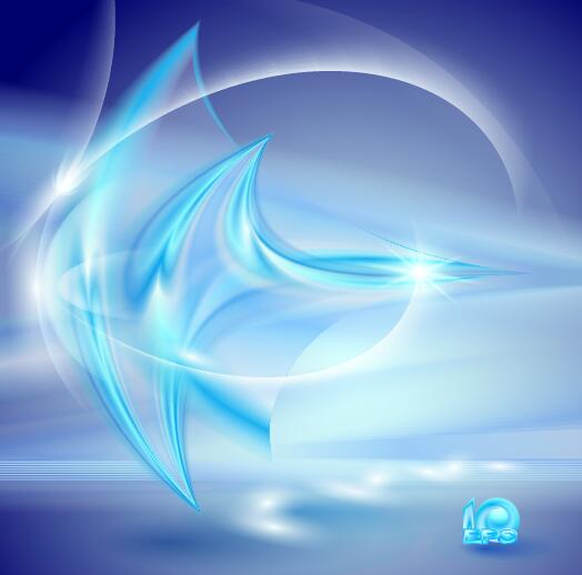 bright blue abstract 