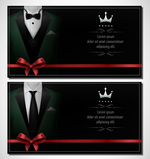 red cards business bows 