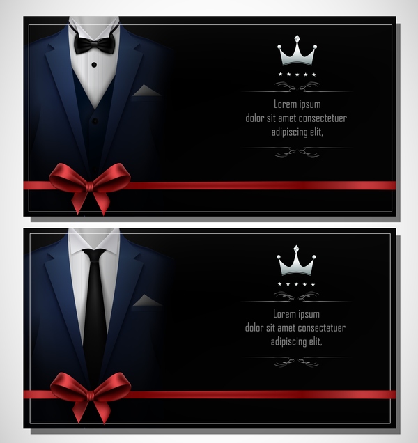 red cards business bows 