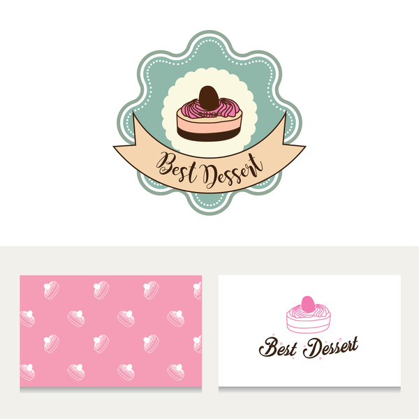 labels card cake business 