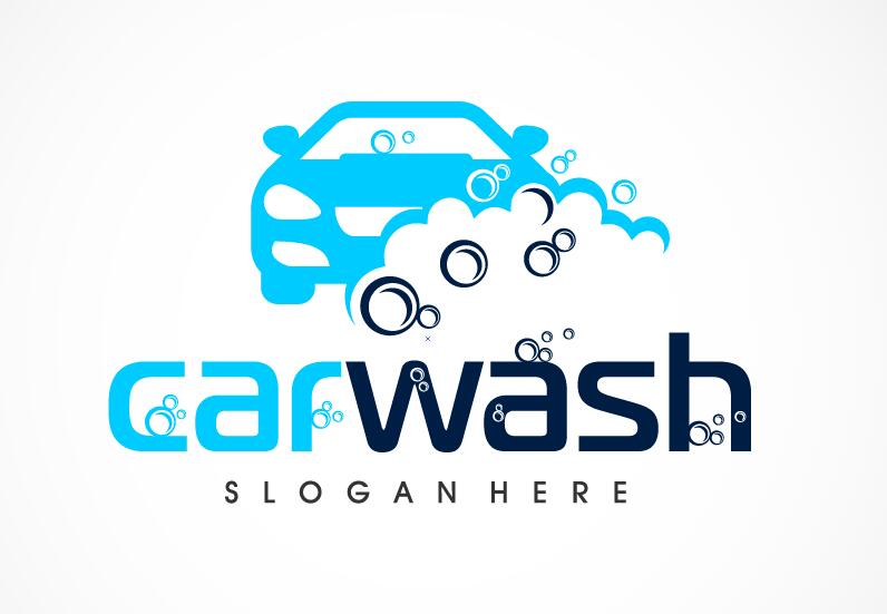 wash logo car 