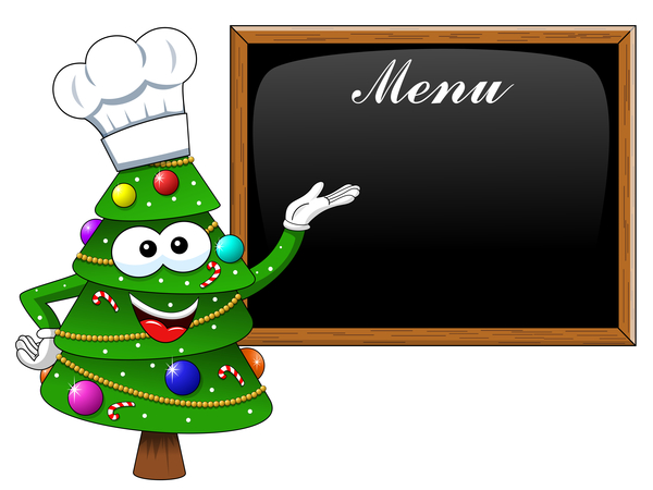 tree menu cook christmas cartoon 
