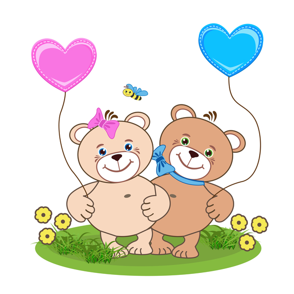 teddy heart cute cartoon bear 