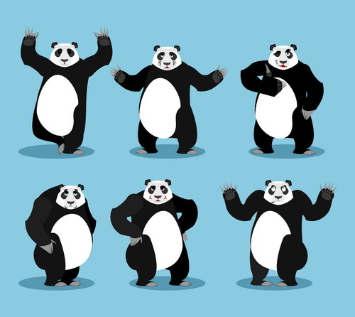 panda funny cartoon 
