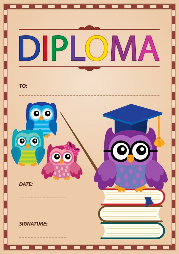 theme diploma cartoon 