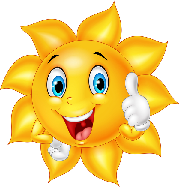 Vectors Free Download Cartoon Sun Smiling Face Vectors 07