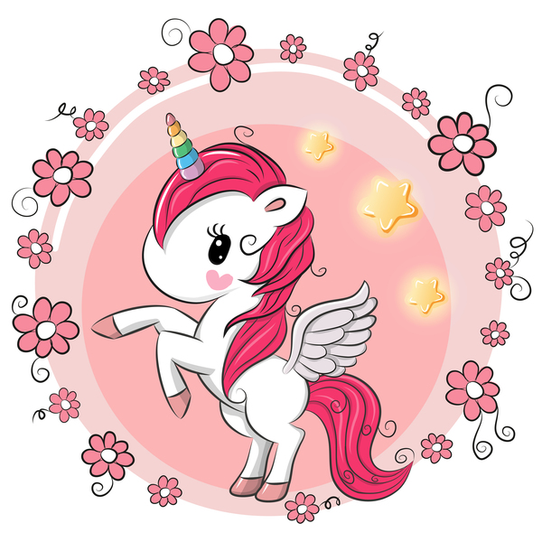 unicorns cute cartoon 
