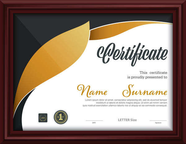 frame certificate 