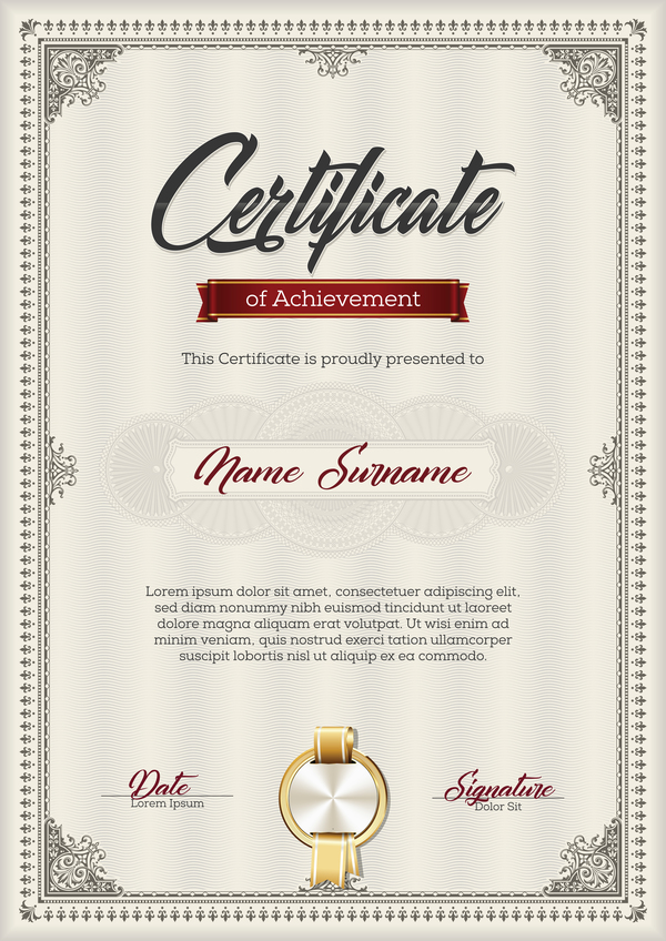 certificate brown 