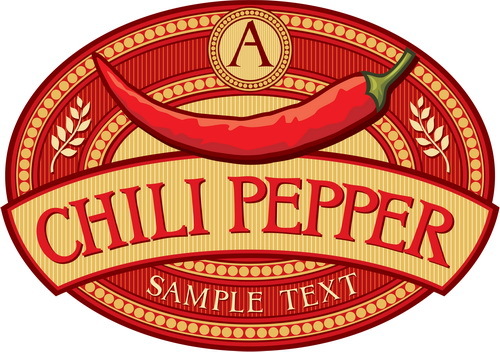 pepper label chili 