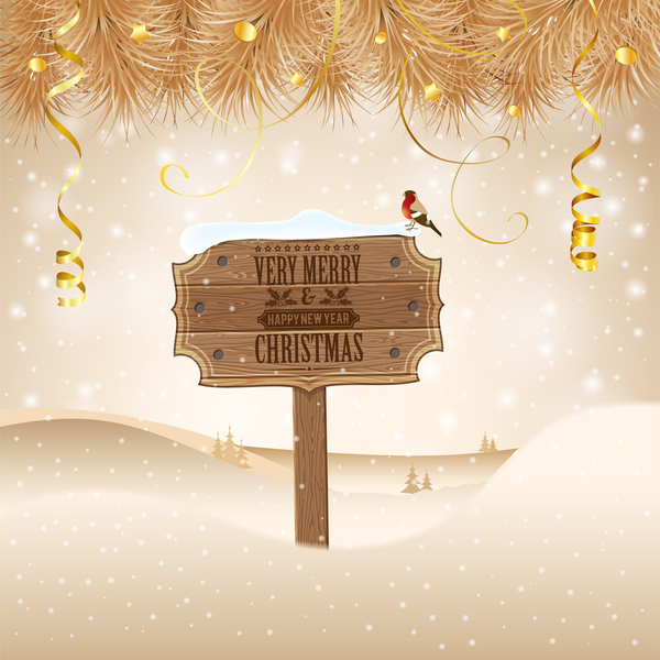 wooden sign christmas board 