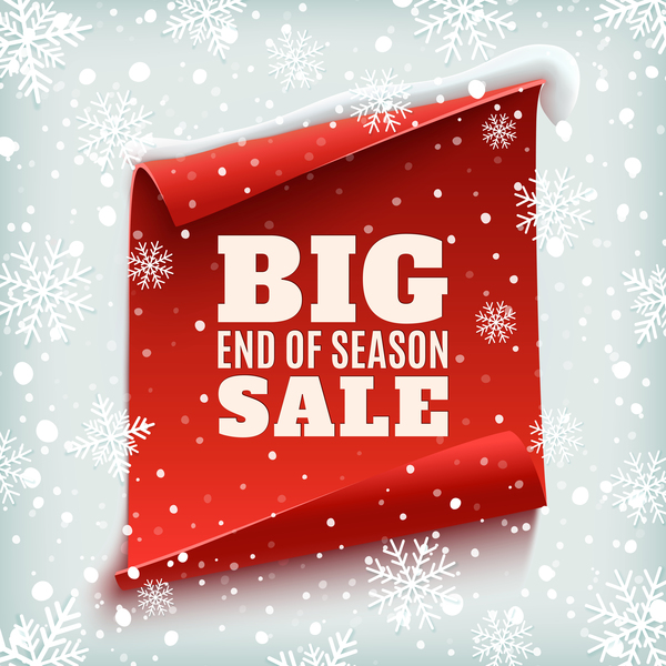 sale red poster paper christmas big banner 