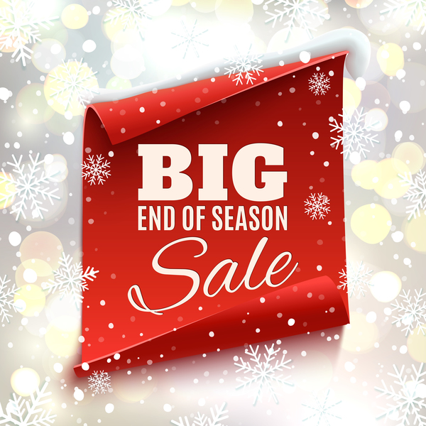 sale red poster paper christmas big banner 