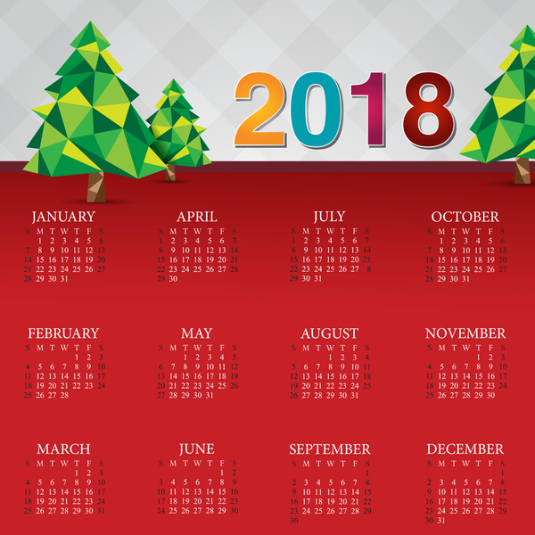 christmas calendar 2018 