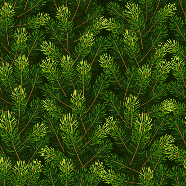 seamless pattern fir christmas branches 