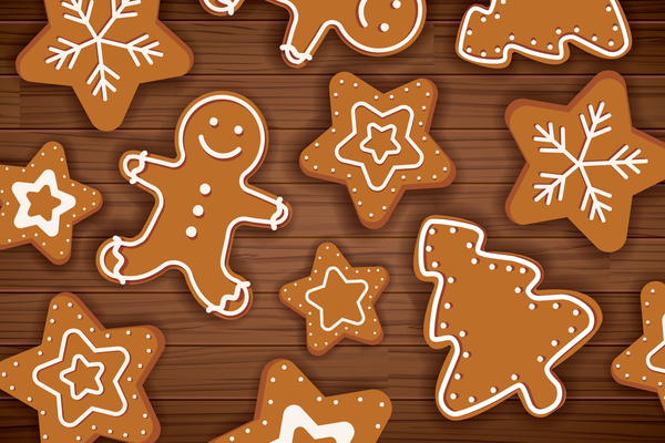 wooden sticker icon christmas 
