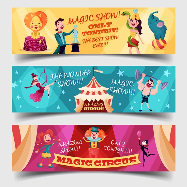 tickets template Circus 