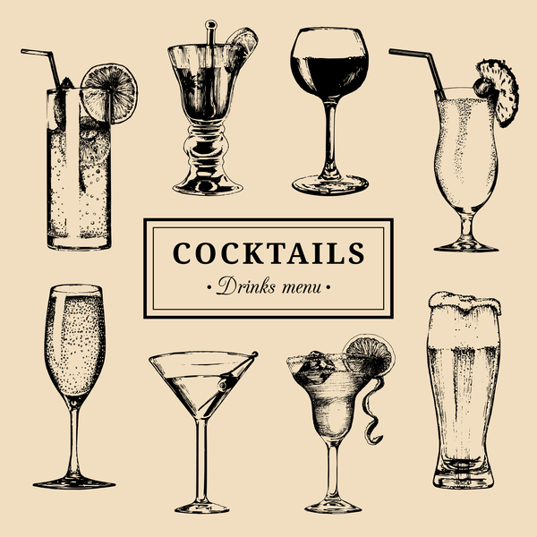 menu drink Cocktails 