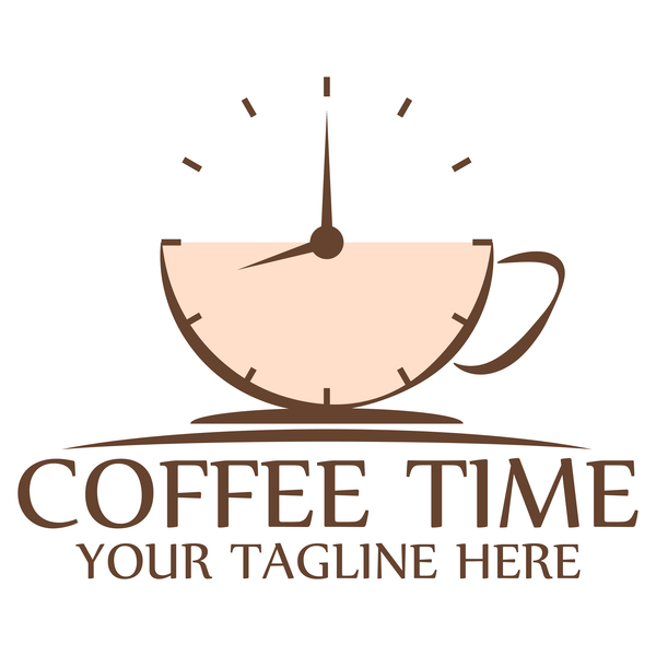 logos coffee clock 